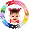Picture of ALinmo Baby Hair Clips 60PCS - 2" Fully Lined Tiny Hair Bows Alligator Clips for Infants and Toddlers in Pairs