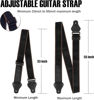 Picture of ROTOPATA Guitar Strap, Electric Guitar Strap with Pick Holders, PU Leather Ends Acoustic Guitar Strap with 2 Buttons 2 Locks 3 Guitar Picks