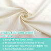 Picture of American Baby Company 2 Pack Fitted Crib Sheets 28" x 52", Soft Breathable Neutral 100% Cotton Jersey Sheet, Cream, for Boys and Girls, Fits Crib and Toddler Bed mattresses