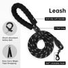 Picture of IVY&LANE No Pull Dog Harness for Medium Dogs, Dog Vest Harness with Leash, Safety Belt and Storage Strap, Fully Adjustable Harness, 360° Reflective Strip, Soft Handle (Black, M)