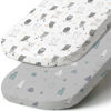Picture of Stretch Fitted Bassinet Sheet Set BROLEX 2 Pack Cradle Sheets for Bassinet Pad/Mattress,Unisex Boys Girls,Ultra Soft,Hedgehog Owl