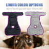 Picture of Leekalos Reusable Washable Dog Diapers Female (3 Pack) - Highly Absorbent Doggie Diapers - Size Adjustable Puppy Diapers for Dog Period Panties (XX-Large,Red,Purple,Black)