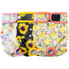 Picture of Leekalos Reusable Washable Dog Diapers Female (3 Pack) - Highly Absorbent Doggie Diapers - Size Adjustable Puppy Diapers for Dog Period Panties (Medium, Sunflower)