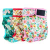 Picture of Leekalos Reusable Washable Dog Diapers Female (3 Pack) - Highly Absorbent Doggie Diapers - Size Adjustable Puppy Diapers for Dog Period Panties (XX-Large, Flora)