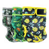 Picture of Leekalos Reusable Washable Dog Diapers Female (3 Pack) - Highly Absorbent Doggie Diapers - Size Adjustable Puppy Diapers for Dog Period Panties (Large, Globefish)
