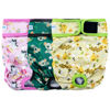 Picture of Leekalos Reusable Washable Dog Diapers Female (3 Pack) - Highly Absorbent Doggie Diapers - Size Adjustable Puppy Diapers for Dog Period Panties (Medium, Honeybee)