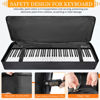 Picture of AKOZLIN 88 key Electric Piano Keyboard Gig Bag 57.5"x18"x6.75" with Adjustable Straps and 5-Pocket for Keyboard Accessaries,88-Note Keyboard Case
