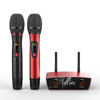 Picture of Wireless Microphone System for Karaoke Singing - Dual Wireless Mics, Handheld Dynamic Microphones, Adjustable UHF Channels, Auto Scan, 275ft Range, Microphone for Karaoke, Wedding, Church, Speech