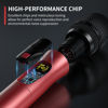 Picture of Wireless Microphone System for Karaoke Singing - Dual Wireless Mics, Handheld Dynamic Microphones, Adjustable UHF Channels, Auto Scan, 275ft Range, Microphone for Karaoke, Wedding, Church, Speech