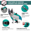 Picture of AOFITEE Warm Dog Coat, Reflective Turtleneck Dog Jacket Dog Winter Coat with Back Zipper, Thick Fleece Lined Pet Vest Cold Weather Coats for Small Medium Extra Large Dogs