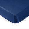 Picture of Pro Goleem Satin Soft Crib Sheet Great for Baby with Sensitive Hair Silky Baby Mattress Sheet Navy Blue 52’’x28’’x8’’ Fitted Sheet for Boys and Girls