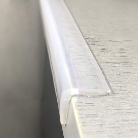 Picture of Edge Protector 100% Silicone, Baby Proofing Clear Table Corners Guards, Pre-Taped Adhesive Soft for Kids Proof Safety, Wall Furniture Bumper