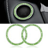 Picture of WINKA Car Engines Start Stop Accessories for Car Interior Decoration Light Green 2pcs Rhinestone Sticker
