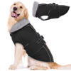 Picture of Lelepet Warm Dog Coat Reflective Dog Fleece Vest Waterproof Dog Jacket Windproof Dog Winter Coat Dog Cold Weather Coat with Adjustable Buckle Large Dog Coat Dog Snowsuit Dog Coat for Extra Large Dogs
