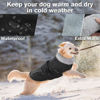 Picture of Lelepet Warm Dog Coat Reflective Dog Fleece Vest Waterproof Dog Jacket Windproof Dog Winter Coat Dog Cold Weather Coat with Adjustable Buckle Large Dog Coat Dog Snowsuit Dog Coat for Extra Large Dogs