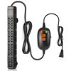 Picture of HiTauing Aquarium Heater, 50W/100W/200W/300W/500W Submersible Fish Tank Heater with Over-Temperature Protection and Automatic Power-Off When Leaving Water for Saltwater and Freshwater