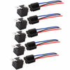 Picture of Gebildet JD1912 Car Relay 12V 40A 4 Pin SPST 12AWG Harness Sockets with Color-Labeled Wires for Automotive Truck Van Motorcycle Boat (Pack of 5)