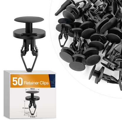 Picture of GOOACC 50pcs Air Distributor Windshield Defroster Push-Type Retainer for Buick Cadillac Chevrolet GMC Hummer Pontiac Saturn Ford Lincoln Dodge Jeep Ram Chrysler 6508863-AA GM 11589289 Ford W713610S300
