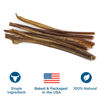Picture of Best Bully Sticks 12 Inch Odor-Free Bully Sticks for Dogs - 12 Count (Pack of 1) - 100% Natural Grass-Fed Beef, Easily Digestible, No Grain or Rawhide - Large Breeds