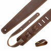 Picture of Nefelibata Guitar Strap, 2.5" Wide Full Grain Leather Guitar Straps with Foam Padding and Cable Storage Loop, for Kids, Men and Women, for Acoustic, Bass and Electric Guitars - Vintage Brown
