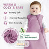 Picture of HAPIU Unisex Rayon Made from Bamboo Baby Sleep Sack TOG 1.0, 2-Way Zipper YKK, Wearable Blanket Toddler, 18-36 Months,Tulipwood