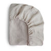 Picture of mushie Extra Soft Muslin Fitted Crib Sheet | 192 Thread Count | 28"x 52" (Falling Stars)