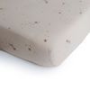 Picture of mushie Extra Soft Muslin Fitted Crib Sheet | 192 Thread Count | 28"x 52" (Falling Stars)