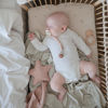 Picture of mushie Extra Soft Muslin Fitted Crib Sheet | 192 Thread Count | 28"x 52" (Falling Stars)