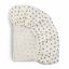 Picture of mushie Extra Soft Muslin Fitted Crib Sheet | 192 Thread Count | 28"x 52" (Black Daisy)