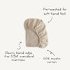 Picture of mushie Extra Soft Muslin Fitted Crib Sheet 2-Pack | 192 Thread Count | 28"x 52" (Blush/Fog)
