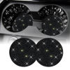 Picture of SINGARO Bling Cup Holder Coasters for Car, 2PCS Universal Non-Slip Cup Holder, Embedded Decorative Coasters, Shiny Crystal Car Interior Accessories Gifts for Women (Black)