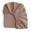 Picture of mushie Extra Soft Muslin Fitted Crib Sheet | 192 Thread Count | 28"x 52"(Natural)
