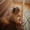 Picture of mushie Extra Soft Muslin Fitted Crib Sheet | 192 Thread Count | 28"x 52"(Natural)