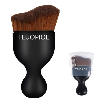 Picture of TEUOPIOE Car Interior Cleaning Brush,Auto Soft Hair Car Brush, Car Interior Dust Brush,Car Accessories for Car Dashboard, Air Conditioning Vents,Car Interior Brush for Keyboard Cleaner（Bronze）