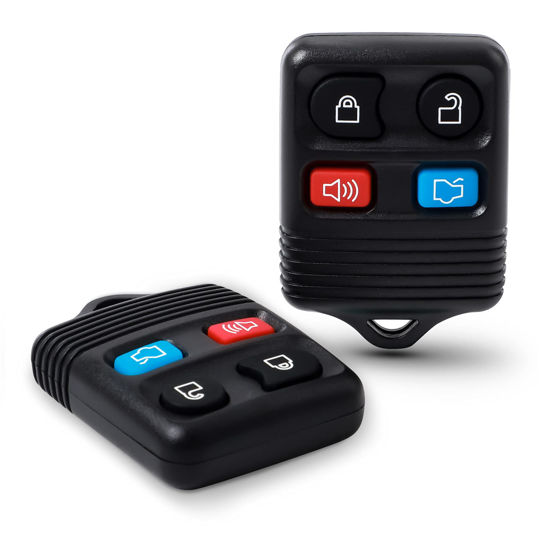 Picture of Big-Autoparts Key Fob 4 Button Keyless Entry Remote Control Key Fob Compatible with Ford Focus Explorer Mercury Lincoln Mazda Tribute,2 Pack