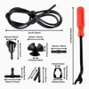 Picture of AUCELI Windshield Washer Hose Kit, 3 Pcs Hose Connectors, 4 Fan Nozzles, 2M Washer Fluid Hose, 4 Rubber Gaskets, Connect Car Water Pump and Nozzles, 42 Pcs Set Suitable for Most Car