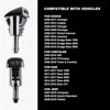 Picture of AUCELI Windshield Washer Hose Kit, 3 Pcs Hose Connectors, 4 Fan Nozzles, 2M Washer Fluid Hose, 4 Rubber Gaskets, Connect Car Water Pump and Nozzles, 42 Pcs Set Suitable for Most Car
