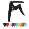Picture of Ukulele Capo for Soprano, Concert, Tenor, Baritone Ukulele with felt picks (Matte Black)
