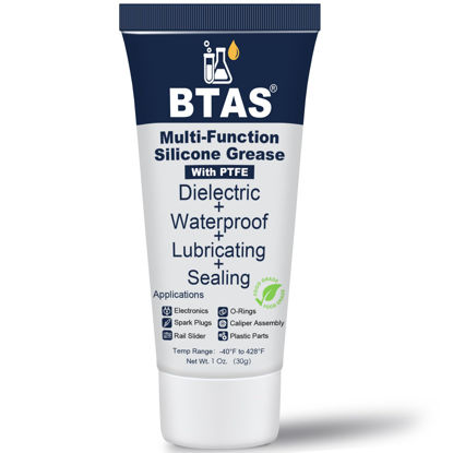 Picture of BTAS Dielectric Grease for Electrical Connectors Automotive Spark Plug Boot Battery Terminal Marine Dialectical Electronics Wiring Die Electric Contact Silicone Dialectric Grease 1 Oz 1 Pcs
