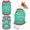 Picture of Parisian Pet Dog Tshirt - Embroidered “Santa’s Little Helper “ Dog Shirt - Lightweight Cotton Dog Christmas Outfit - Sleeveless Christmas Dog Clothes - Dog Shirts for Large Dogs - XL