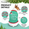 Picture of Parisian Pet Dog Tshirt - Embroidered “Santa’s Little Helper “ Dog Shirt - Lightweight Cotton Dog Christmas Outfit - Sleeveless Christmas Dog Clothes - Dog Shirts for Large Dogs - XL