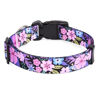 Picture of Mihqy Dog Collar with Bohemia Floral Tribal Geometric Patterns - Soft Ethnic Style Collar Adjustable for Small Medium Large Dogs(Floral Pink,L)