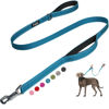 Picture of Fida 4 FT Heavy Duty Dog Leash with 2 Comfortable Padded Handles, Traffic Handle & Advanced Easy Snap Hook, Reflective Walking Lead for Large, Medium & Small Breed Dogs, Blue