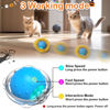 Picture of Giociv Interactive Cat Toys Ball Fast Rolling in Pouch, Motion Activate Chirping Cat Toy Hide and Seek Mouse Catching Game (Halloween Party)