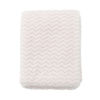 Picture of CREVENT 30''X40'' Soft Cozy Warm Baby Blankets for Boys Girls Solid Color - All Season Use - Newborn Essentials (Wave Ivory/White)