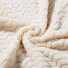 Picture of CREVENT 30''X40'' Soft Cozy Warm Baby Blankets for Boys Girls Solid Color - All Season Use - Newborn Essentials (Wave Ivory/White)