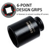 Picture of ZOYAKKI 1/2" Drive x 41 mm Deep 6 PT Impact Socket, CR-MO, 1/2-inch Drive 6 Point Axle Nut Socket for Easy Removal of Axle Shaft Nuts (41MM)