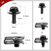 Picture of Nilight 35PCS Engine Under Cover Splash Shield Guard Body Bolts Bumper Fender Liner Push Retainer Fastener Rivet Clips Extruded U-Nuts for Infiniti G35 G37 FX35 FX45 EX35 Nissan 370Z 350Z