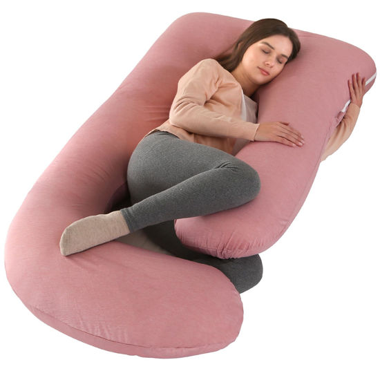 Picture of BATTOP Pregnancy Pillow for Sleeping,Maternity Pillow with Cooling Removable Cover,Support for Back,Legs,Belly,HIPS for Pregnant Women,Body Pillows for Adults,Pregnancy Must Haves
