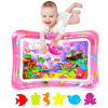Picture of ZHUYNXIR Tummy time Water Play mat, Baby Water Play Mat for Kids and Toddlers Baby Toys for 3 to 24 Months, Strengthen Your Baby's Muscles, Pink 27.5x20 in.